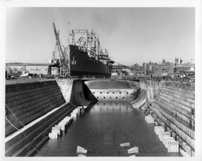 Dry dock #1 and the merchant vessel SS Cape Avinof