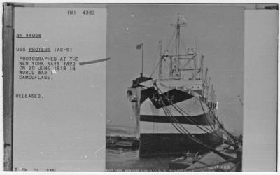 USS Proteus (AC-9) in Camouflage