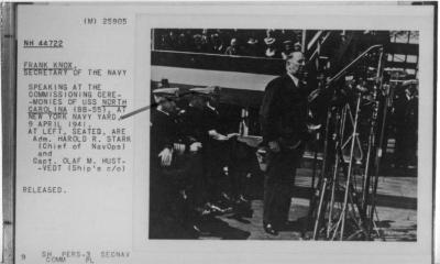 Secretary of the Navy Frank Knox