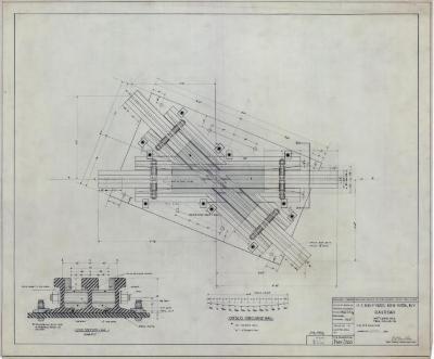 Railroad 100-Pound Crane Rail Frog Crossing