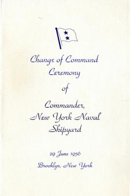 Change of Command Ceremony Program