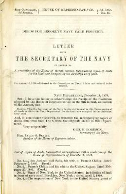 Deeds for Brooklyn Navy Yard Property