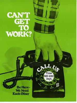 Poster - Can't Get to Work?