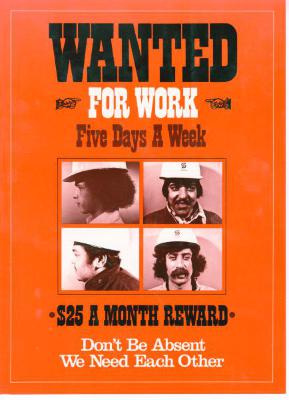 Poster - Wanted for Work