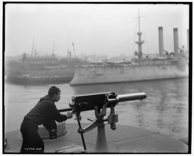 Machine Gun at the Brooklyn Navy Yard
