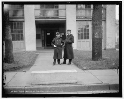 Captain Joseph N. Miller and Captain Theodore Kane at Brooklyn Navy Yard