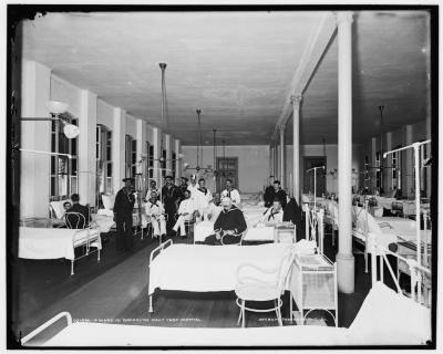 A Ward in the Brooklyn Navy Yard Hospital