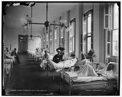A Ward in Brooklyn Navy Yard Hospital