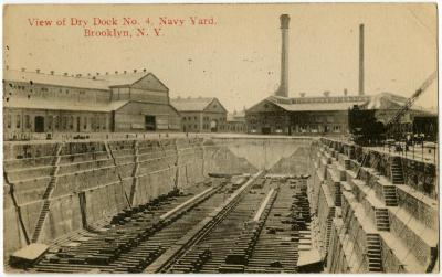 View of Dry Dock 4, Navy Yard, Brooklyn, NY