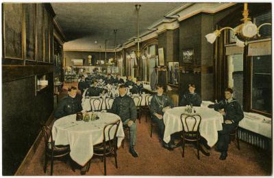 Dining Room, Brooklyn Branch of the Naval YMCA, Brooklyn, NY