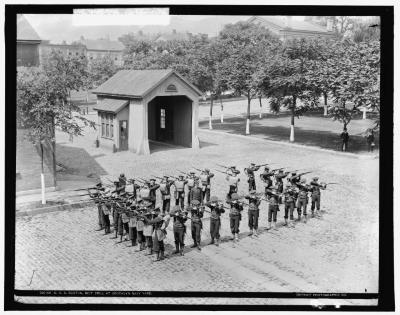 USS Boston, Riot Drill at Brooklyn Navy Yard