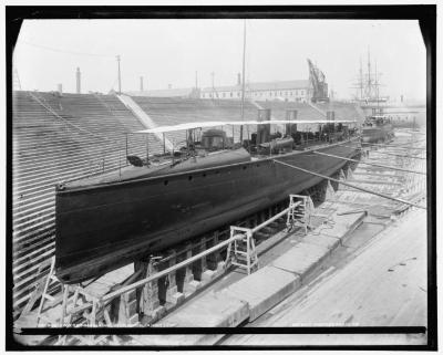 USS Ericsson in Dry Dock, Brooklyn Navy Yard