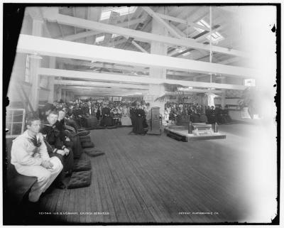 USS Vermont, church services