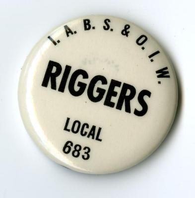 Local 683 Riggers Union Pin