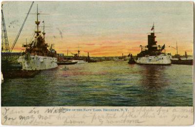 View of the U.S. Navy Yard, Brooklyn, NY