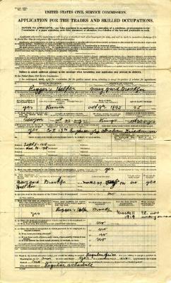 Employment Application Submitted by Abraham Friedman