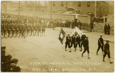 View of Memorial Procession, May 11, 1904, Brooklyn, NY