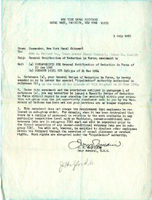 John J. Holford, Sr. papers