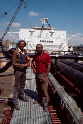 Two Seatrain Electrical Helpers on the Main Deck
