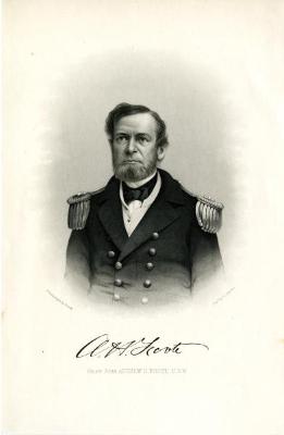 Engraving of Rear Admiral Andrew Hull Foote