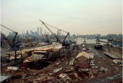 View of the Brooklyn Navy Yard from the Roof of Building 294