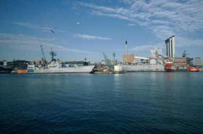 USS Garcia (FF-1040) at Pier D
