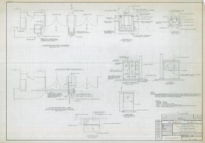 Installation of New Security Booth for Main Entrance - Plan, Details, and Elevations