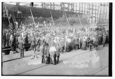 Keel Laying of the USS California