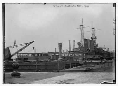 USS Utah at the Brooklyn Navy Yard