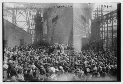 Christening of the USS Tennessee (BB-43) at its Launching Ceremony
