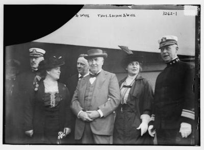 Navy Secretary Josephus Daniels, Thomas A. Edison, and Their Wives