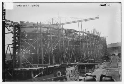 USS Arizona Under Construction