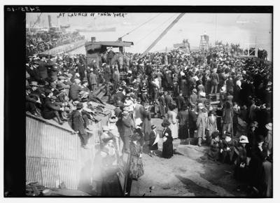 At the Launch of the USS New York (BB-34)