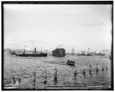 USS Maine, in the Stream After Launching