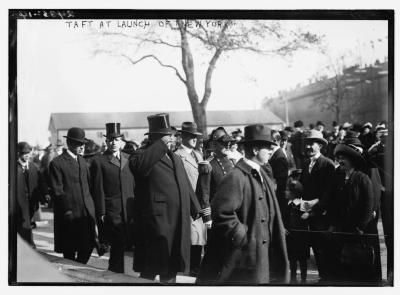 President William Howard Taft at the Launching of the USS New York (BB-34)