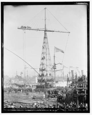 Spectators on the Day of the Launching of the USS Maine