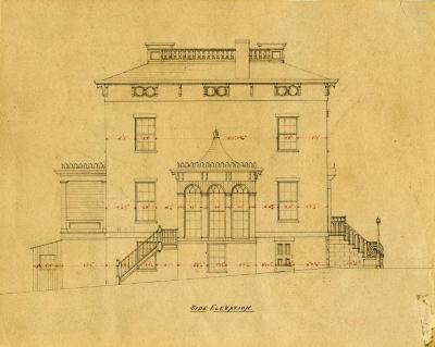 Quarters D - Side Elevation