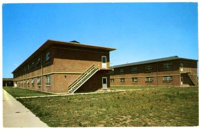 Enlisted men's barracks at the U.S. Naval Station at Floyd Bennett Field