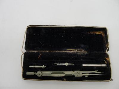 Drafting instruments and case