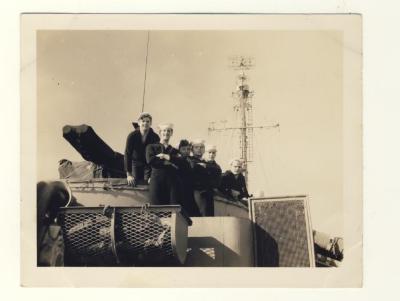 Ship docked at the Brooklyn Navy Yard