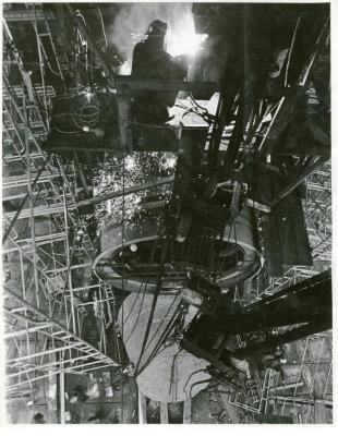 Man, elevated, welding