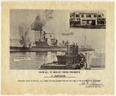 Closing Roll Call Certificate