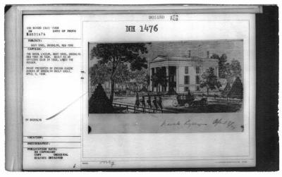 The Naval Lyceum, Navy Yard, Brooklyn, New York, in 1834.